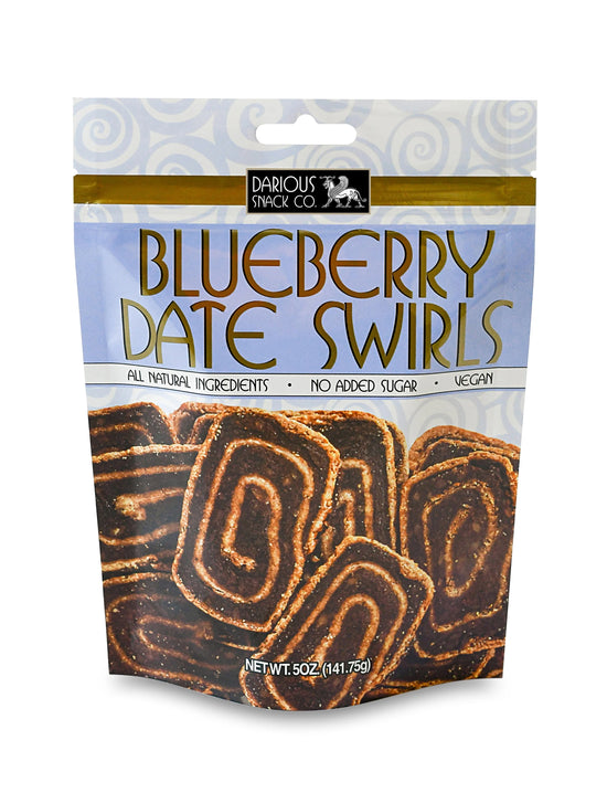Vegan Blueberry Date Swirls